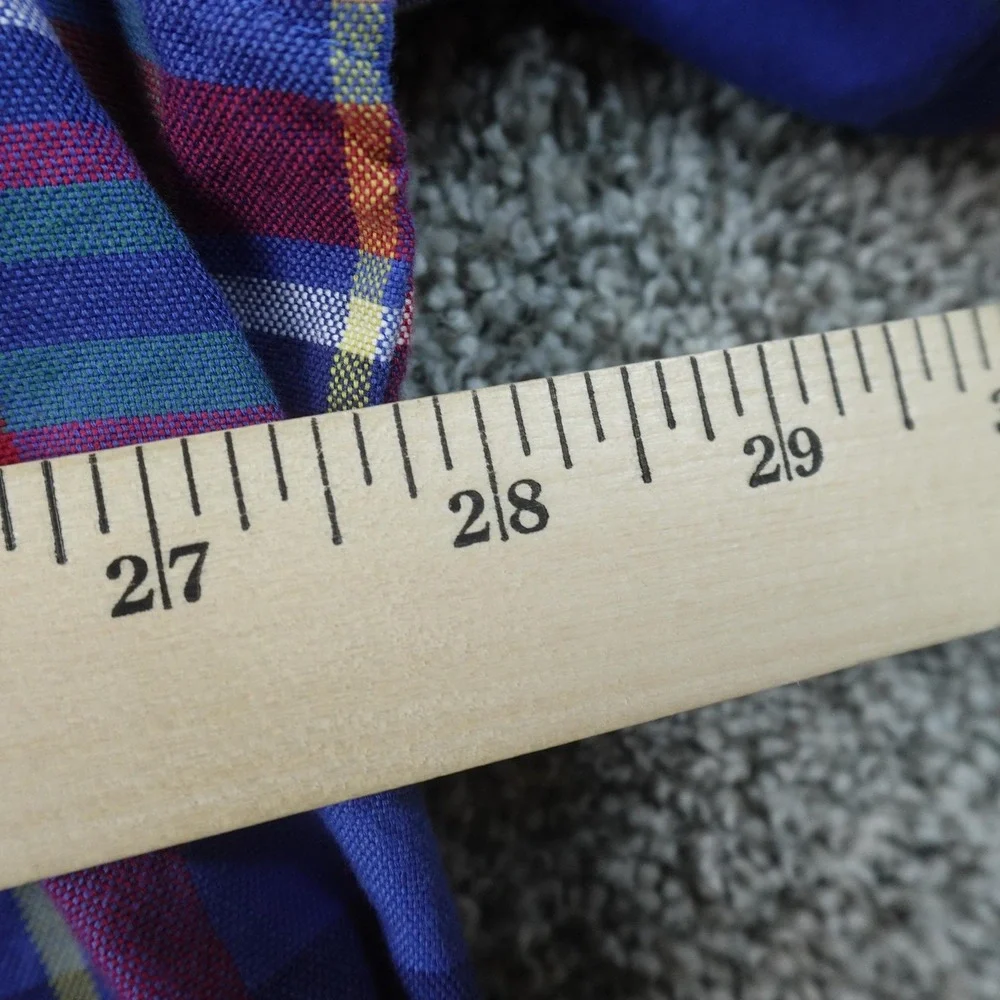 Polo Ralph Lauren Shirt Mens 3XB Red Blue Plaid Short Sleeve Button Up Pony Logo